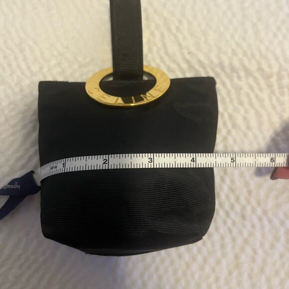 Authentic Celine Triumph Arc Pouch – Black with Gold Hardware, Exquisite Lux - Picture 9 of 15